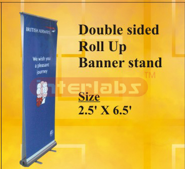 Double sided Roll Up Banner stand